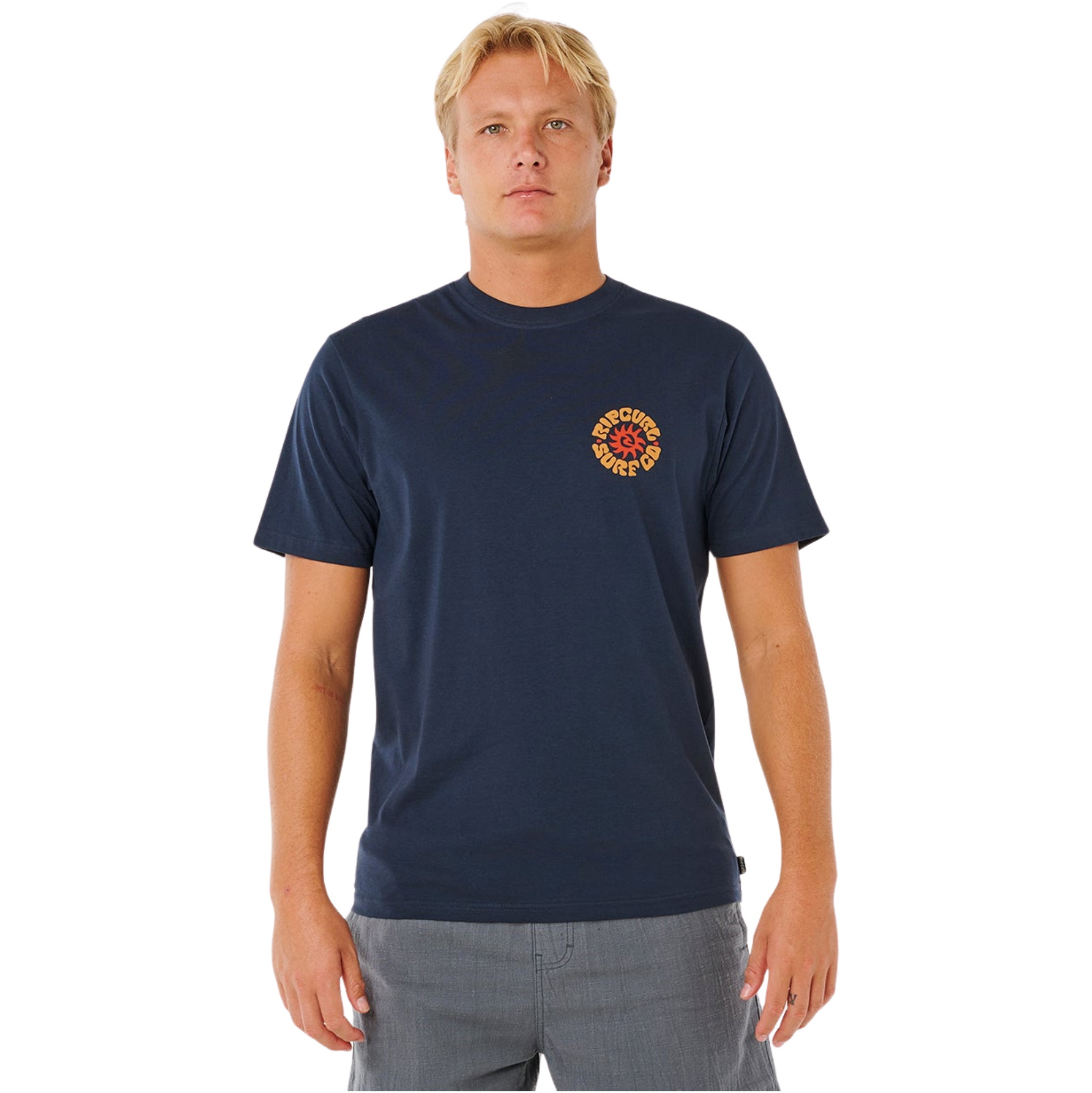 2026 Rip Curl Herre Pacific Rinse Circle Tee 0XDMTE - Dark Navy